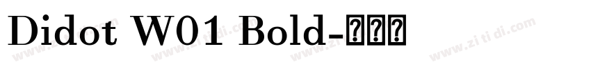 Didot W01 Bold字体转换